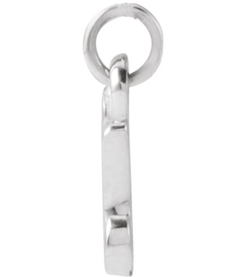 88516 Pendant Sterling Silver Initial U 7.45 X 7.25 Mm Polished Petite Initial Pendant