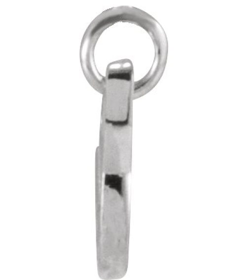 88516 Pendant Platinum Initial V 8.6 X 7.7 Mm Polished Petite Initial Pendant