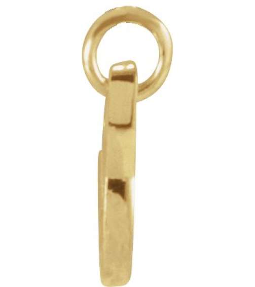 88516 Pendant 14K Yellow Initial V 8.6 X 7.7 Mm Polished Petite Initial Pendant