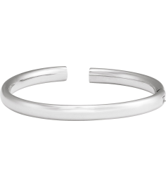 Brc941 Sterling Silver 6 Mm 7 In Polished Hinged Cuff Bracelet