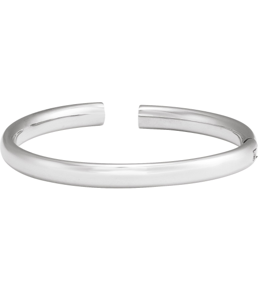 Brc941 Sterling Silver 6 Mm 7 In Polished Hinged Cuff Bracelet