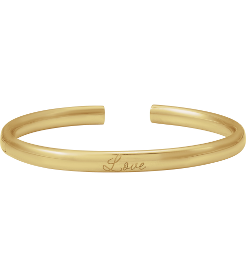 Brc941 14K Yellow 5 Mm 7 In Polished Hinged Cuff Bracelet