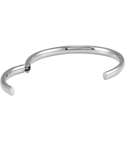 Brc941 Sterling Silver 5 Mm 7 In Polished Hinged Cuff Bracelet