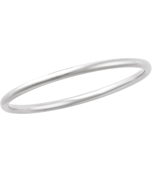 Brc942 Sterling Silver 4 Mm 7 12 In Polished Bangle Bracelet