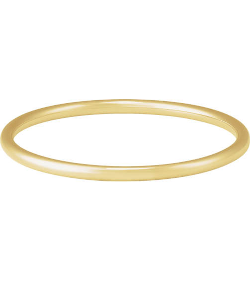 Brc942 14K Yellow 4 Mm 7 34 In Polished Bangle Bracelet