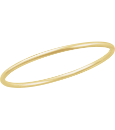 Brc942 14K Yellow 3 Mm 7 12 In Polished Bangle Bracelet