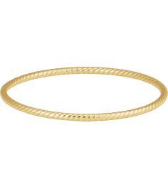 Brc943 14K Yellow 3 Mm 7 12 In Polished Twisted Bangle Bracelet