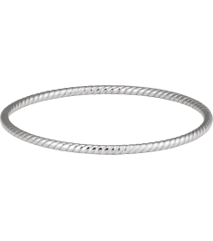 Brc943 Sterling Silver 3 Mm 7 12 In Polished Twisted Bangle Bracelet