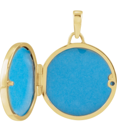 57932 Pendant 14K Yellow 25.6 X 18 Mm Polished Round Metal Locket