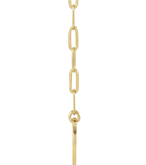 88477 Necklace 14K Yellow 10 X 10 Mm 16 In Polished Engravable Disc Necklace