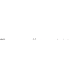 Brc932 Bracelet Sterling Silver Set Natural Diamond Round 11.38 X 7.57 Mm 6 12-7 12 In I1, G-H Polished .04 Ctw Natural Diamond Crescent Moon Bracelet