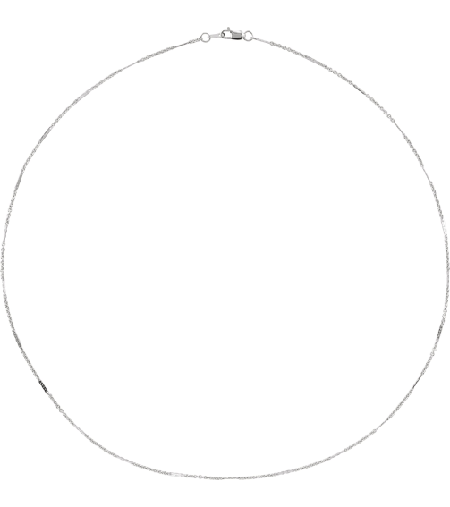 Ch1242 Sterling Silver Cable 1.1 Mm 20 In Lobster Clasp Polished Dapped Cable Chain