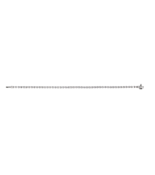 Brc952 Bracelet Set 14K White Emerald Lab-Grown Diamond 3 X 2.1Mm 5 Ctw Si, G-H 7 In Polished 5 Ctw Lab-Grown Diamond Line Bracelet