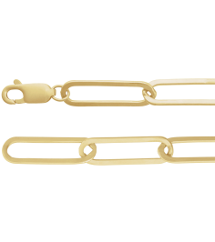 Ch1208 14K Yellow Paperclip-Style 6.2 Mm 20 In Lobster Clasp Polished Paperclip-Style Chain