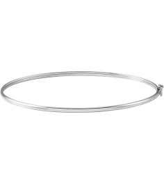 Brc954 14K White 1.8 Mm 6 45 In Polished Endless Bangle