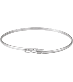 Brc954 14K White 1.8 Mm 6 45 In Polished Endless Bangle