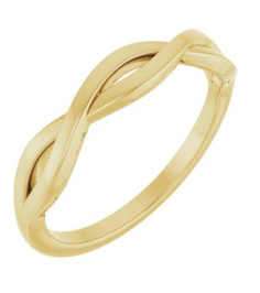 57897 Ring 14K Yellow Polished Twisted Ring