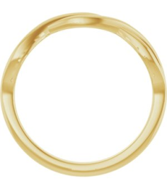 57897 Ring 14K Yellow Polished Twisted Ring
