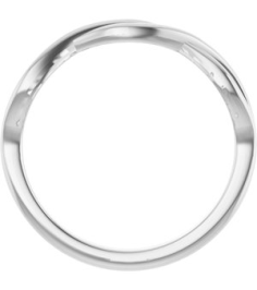 57897 Ring Sterling Silver Polished Twisted Ring