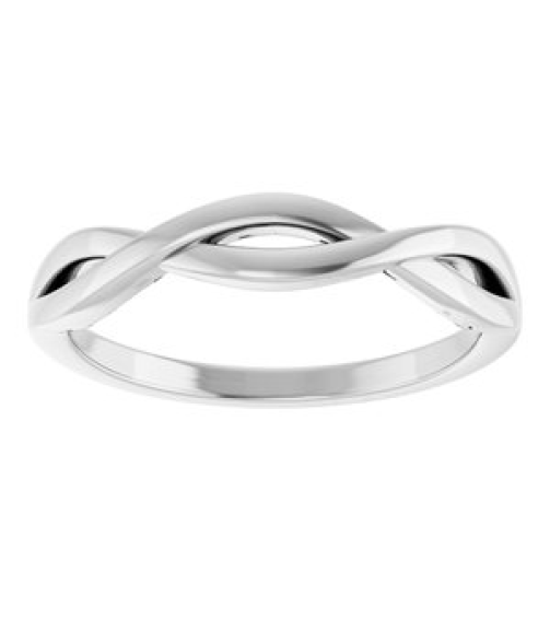 57897 Ring Sterling Silver Polished Twisted Ring