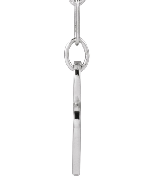 88484 Necklace Sterling Silver Mama 16.6 X 11.2 Mm 18 In Polished Mama Necklace