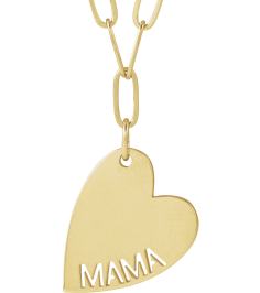 88484 Necklace 14K Yellow Mama 16.6 X 11.2 Mm 18 In Polished Mama Necklace
