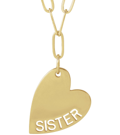 88484 Necklace 14K Yellow Sister 16.6 X 11.2 Mm 18 In Polished Sister Necklace