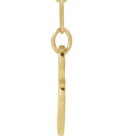 88484 Necklace 14K Yellow Sister 16.6 X 11.2 Mm 18 In Polished Sister Necklace