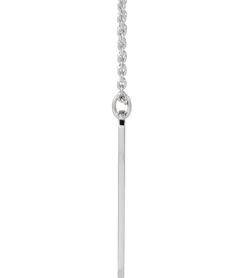 88521 Necklace Sterling Silver 2 Hearts 22.4 X 5 Mm 16-18 In Polished Interlocking Hearts Engravable Necklace