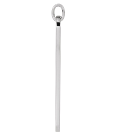 88521 Pendant 14K White 2 Hearts 22.4 X 5 Mm Polished Interlocking Hearts Engravable Pendant