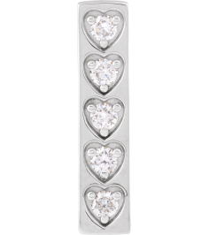 689110 Pendant Set 14K White Round Natural Diamond 2.1Mm 15 Ctw I1-I2, G-I Polished 15 Ctw Natural Diamond Vertical Pendant