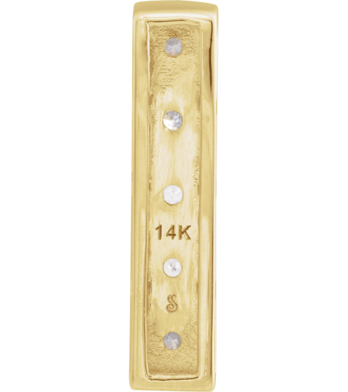 689110 Pendant Set 14K Rose Round Natural Diamond 2.1Mm 15 Ctw I1-I2, G-I Polished 15 Ctw Natural Diamond Vertical Pendant