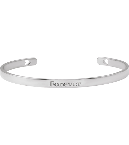 Brc892 Sterling Silver Heart Polished Engravable Cuff Bracelet