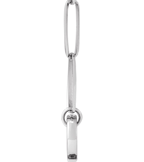 88416 Necklace 14K White 13.73 X 7.65 Mm 18 In Polished Charm Necklace