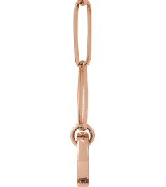 88416 Necklace 14K Rose 13.73 X 7.65 Mm 18 In Polished Charm Necklace
