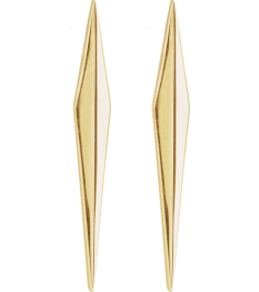 88589 Earring 14K Yellow 23 X 3 Mm Pair Friction Backs Included Polished Geometric Drop Earrings