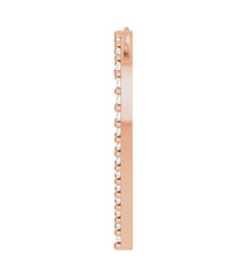 88611 Necklace Center Set 14K Rose Round Natural Diamond 19.7 X 16.7 Mm 1.2Mm 14 Ctw I1, G-H Polished 14 Ctw Natural Diamond Heart Necklace Center