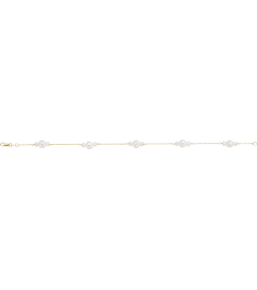 65764 Bracelet Set 14K Yellow Pearl Cultured White Freshwater Pearl 5.5-6.0 Mm 7 12 In Polished Cultured White Freshwater Pearl Bracelet