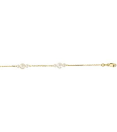 65764 Necklace Set 14K Yellow Pearl Cultured White Freshwater Pearl 5.5-6.0 Mm 17 In Polished Cultured White Freshwater Pearl Necklace
