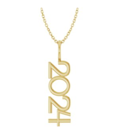 87773 Necklace 14K Yellow 2024 30.6 X 6 Mm 16-18 In Polished 2024 Necklace