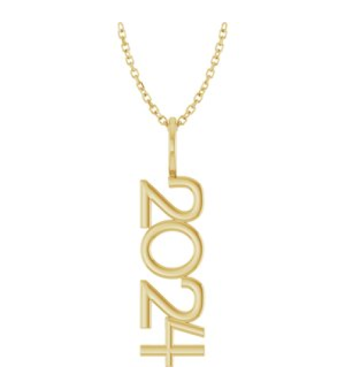 87773 Necklace 14K Yellow 2024 30.6 X 6 Mm 16-18 In Polished 2024 Necklace