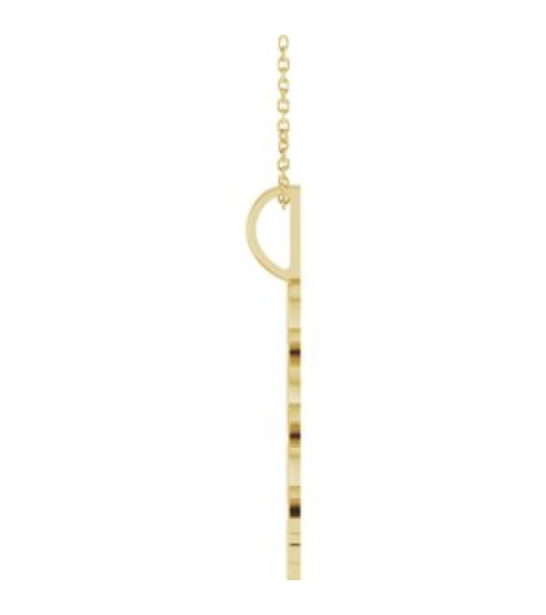 87773 Necklace 14K Yellow 2024 30.6 X 6 Mm 16-18 In Polished 2024 Necklace