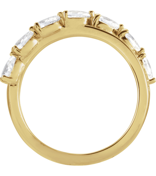 689127 Ring Set 14K Yellow Natural Diamond Pear 4 X 3 Mm Natural Diamond Polished 1 18 Ctw Natural Diamond Ring