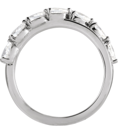689127 Ring Set 14K White Natural Diamond Pear 4 X 3 Mm Natural Diamond Polished 1 18 Ctw Natural Diamond Ring
