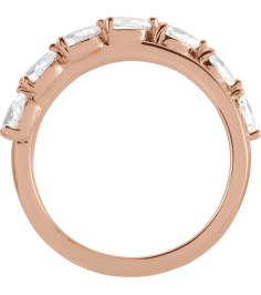 689127 Ring Set 14K Rose Lab-Grown Diamond Pear 4 X 3 Mm Lab-Grown Diamond Polished 1 18 Ctw Lab-Grown Diamond Ring