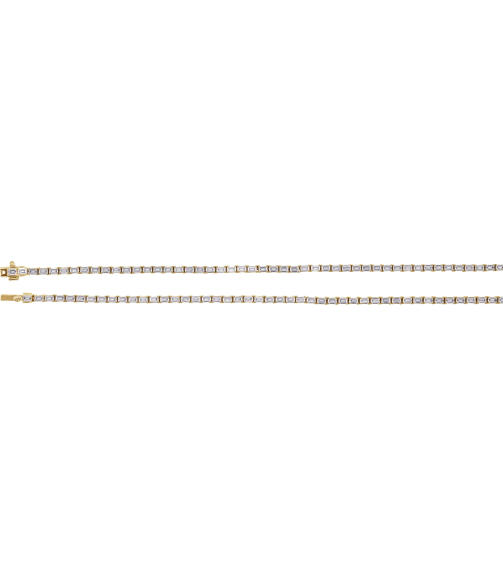 689128 Necklace Set 14K Yellow Emerald Lab-Grown Diamond 3 X 2.1Mm 11 34 Ctw Si, G-H 16 In Polished 11 34 Ctw Lab-Grown Diamond Line Necklace