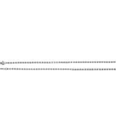 689128 Necklace Set 14K White Emerald Lab-Grown Diamond 3 X 2.1Mm 11 34 Ctw I1, G-H 16 In Polished 11 34 Ctw Lab-Grown Diamond Line Necklace