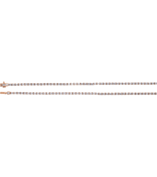 689128 Necklace Set 14K Rose Emerald Lab-Grown Diamond 3 X 2.1Mm 11 34 Ctw I1, G-H 16 In Polished 11 34 Ctw Lab-Grown Diamond Line Necklace