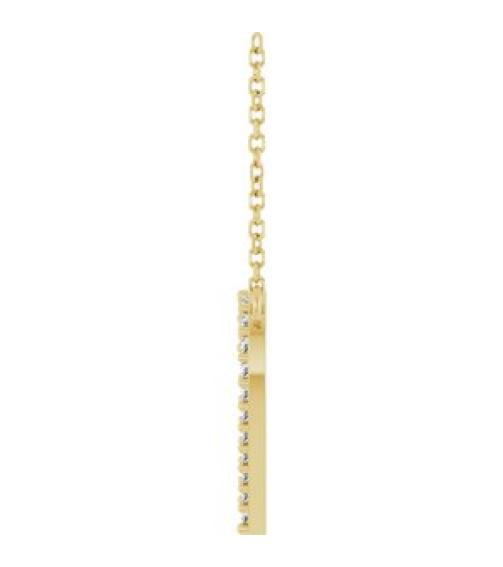 88611 Necklace Set 14K Yellow Round Natural Diamond 14.7 X 13.6 Mm 1.2Mm 16 Ctw I1, G-H 18 In Polished 16 Ctw Natural Diamond Heart Necklace