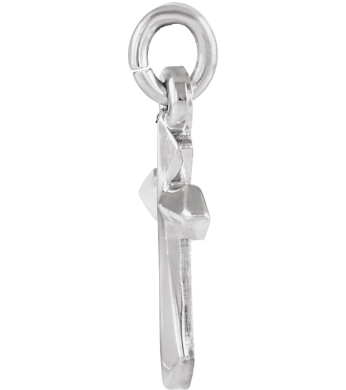 R41293 Pendant Sterling Silver 10 X 6 Mm Polished Cross Pendant